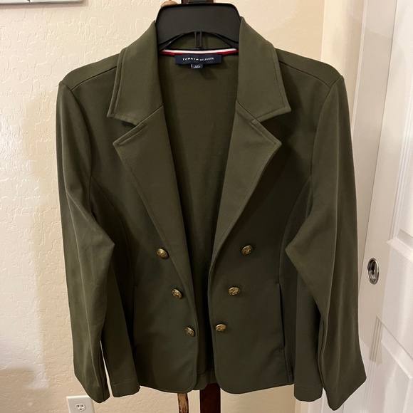 Olive Green Unlined Blazer by Tommy Hilfiger - Picture 1 of 5